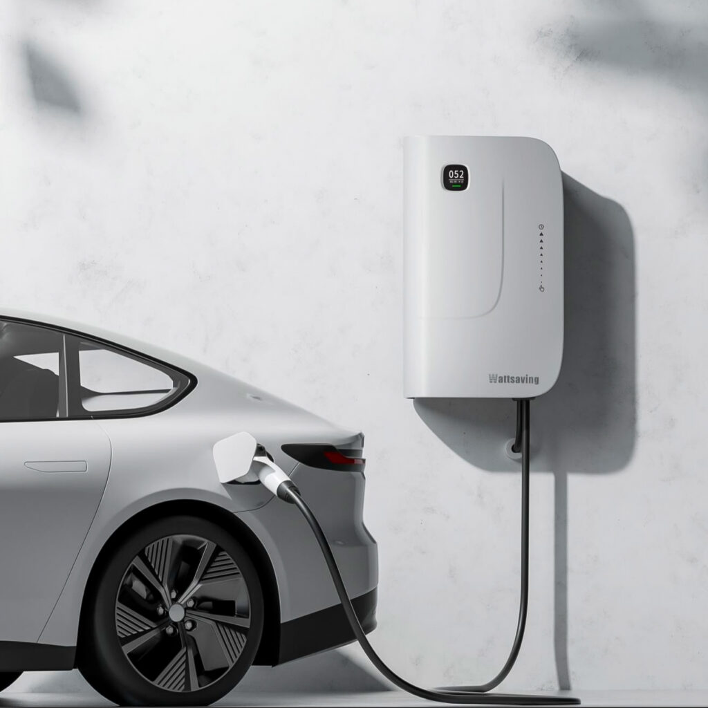 пример зарядки электромобиля от бытовой зарядной станции Wattsaving GBT DC HQ22