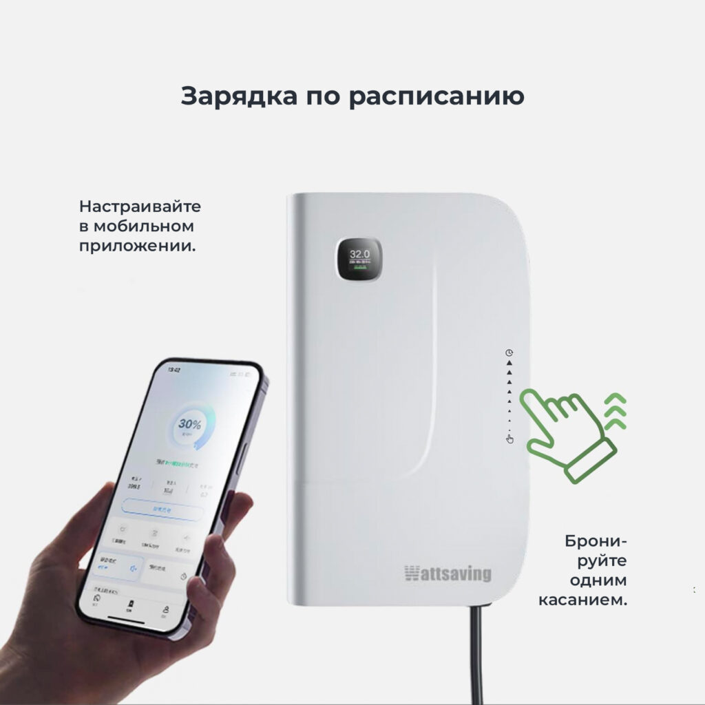 таймер отложенного старта у быстрой зарядной станции Wattsaving GBT DC HQ22