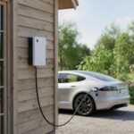 пример размещения настенной зарядной станции постоянного тока Wattsaving Y7 GBT DC на 7 квтч на доме