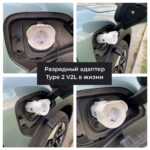 разрядный адаптер Type 2 V2L на 16A фото из жизни