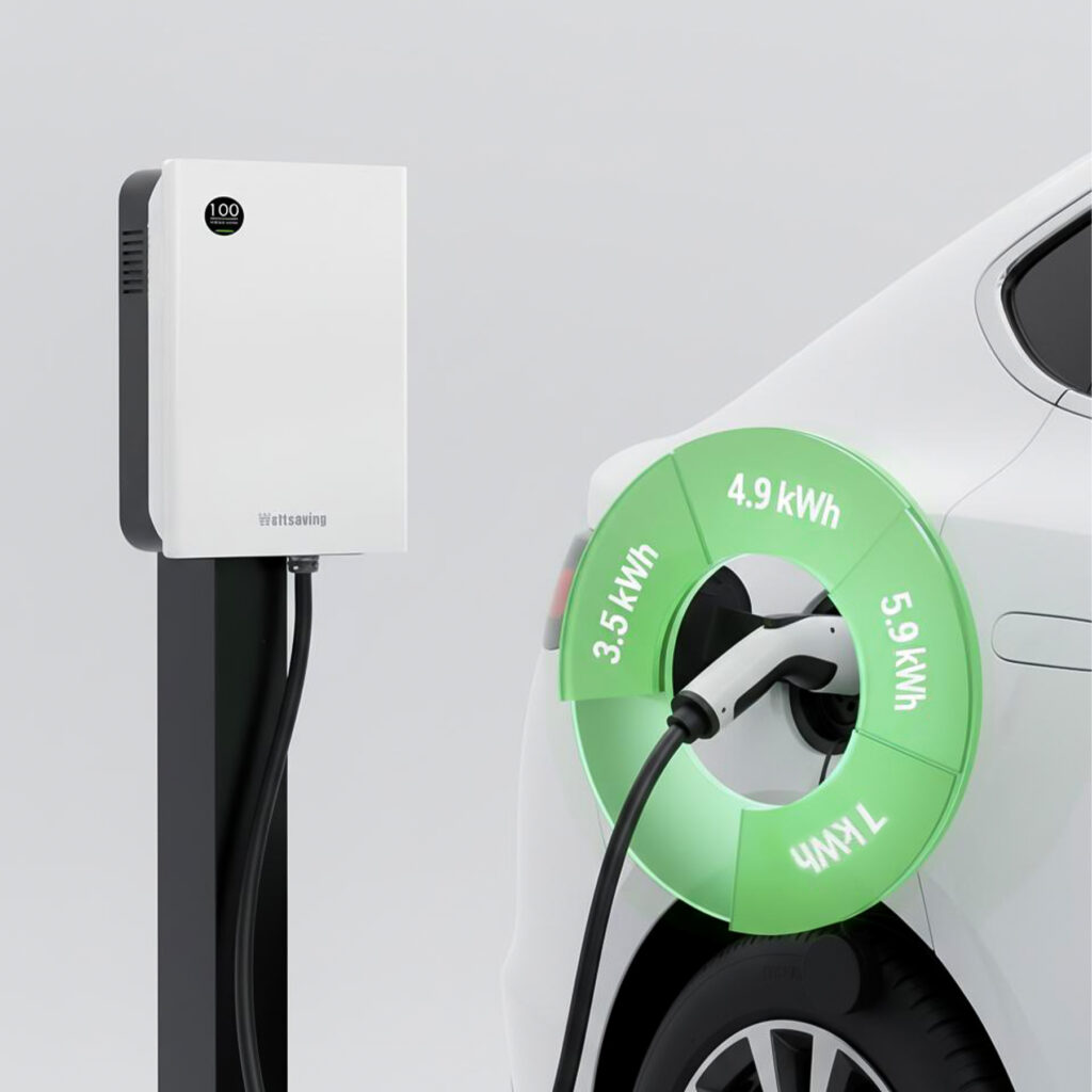 регулировка тока в зарядной станции  wattsaving y7 gbt dc от 3,5 до 7квтч